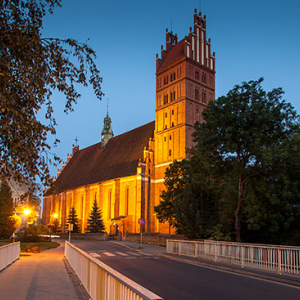 Dobre Miasto, Bazylika Najswietrzego Zbawiciela i Wszystkich Swietych. EU, PL, Warm-Maz.
